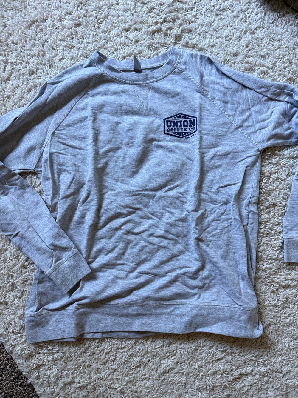 Union Coffee Co. Light Gray Crewneck Sweatshirt